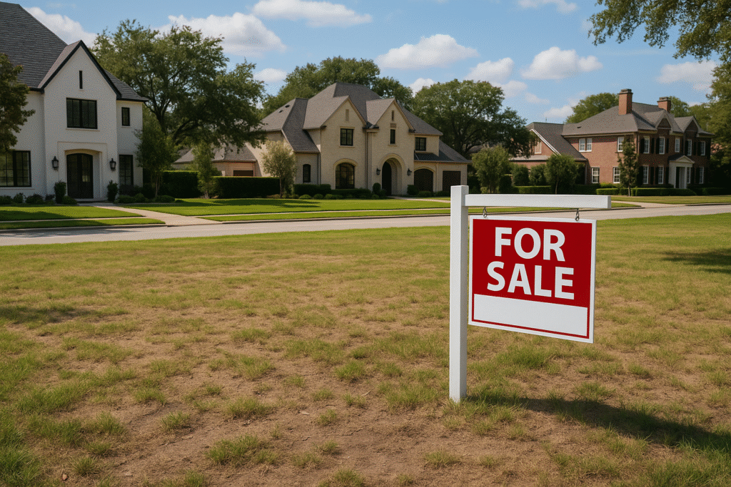 House for sale with lawn and trees