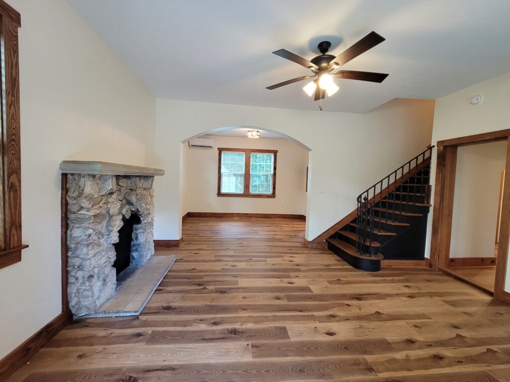 renovated living room