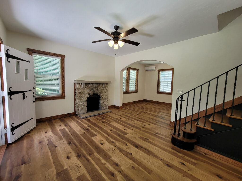 renovated living room