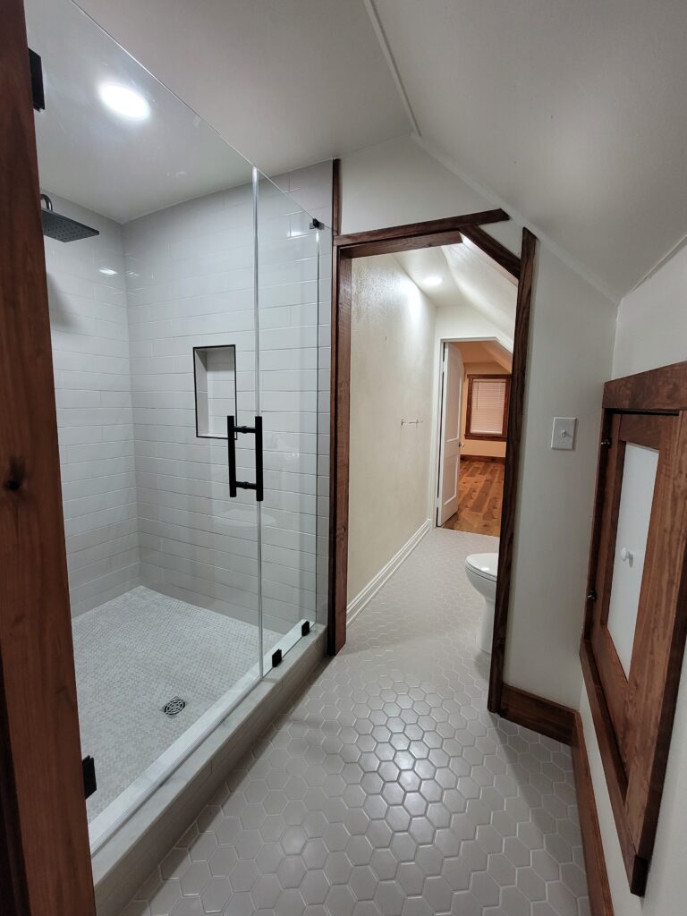 renovated shower