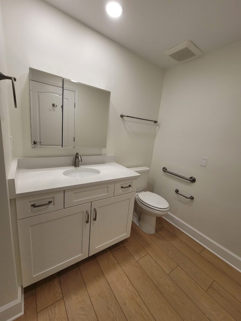 renovated bathroom