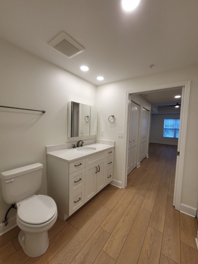 renovated bathroom