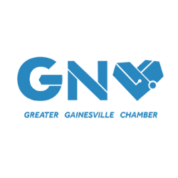 Greater Gainesville Chamber blue heart logo