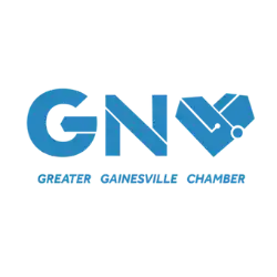 Greater Gainesville Chamber blue heart logo